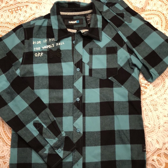 Tony Hawk Skater Flannel Button Down - Picture 2 of 8